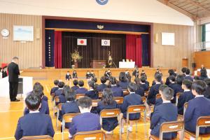 入学式　校長お祝いのことば