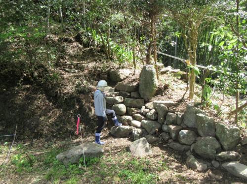 遺跡岩瀧寺跡北東側石階段