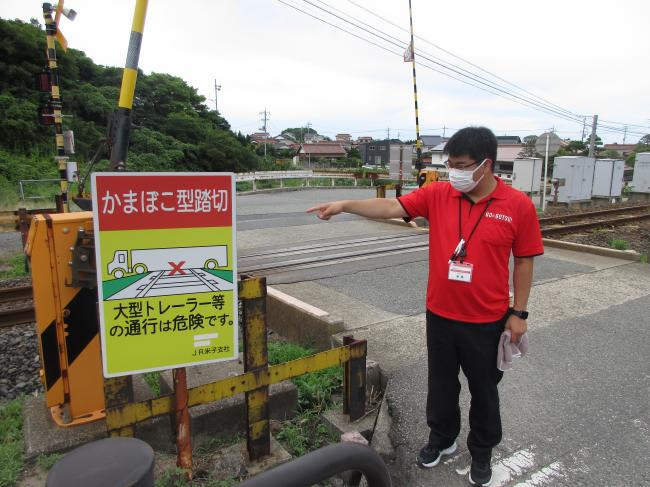 塩田里道踏切