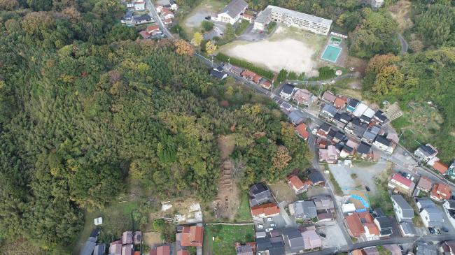 竹下窯跡の上空写真