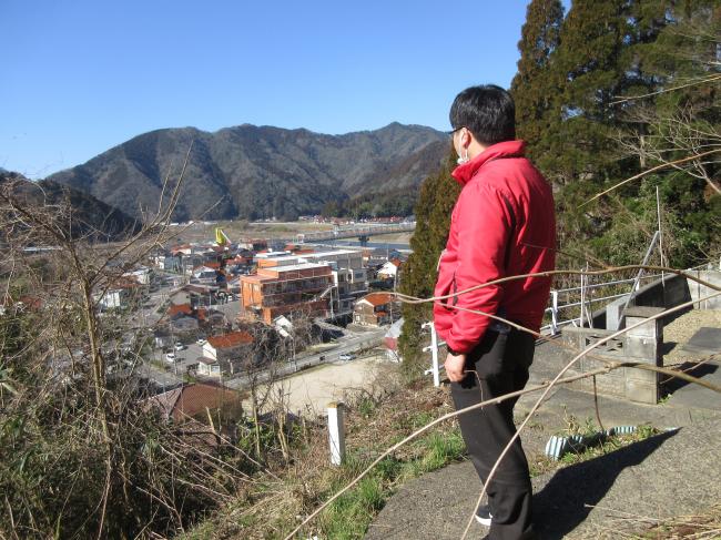 登山道の途中