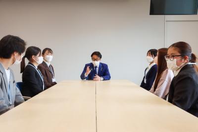 島根県立大学の学生と意見交換をしました