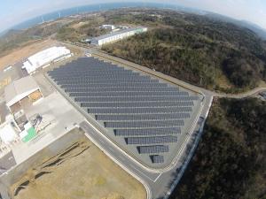 江津地域拠点工業団地太陽光発電所写真