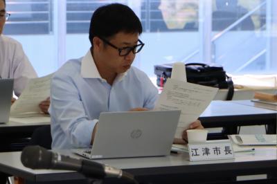 市長会に出席した写真