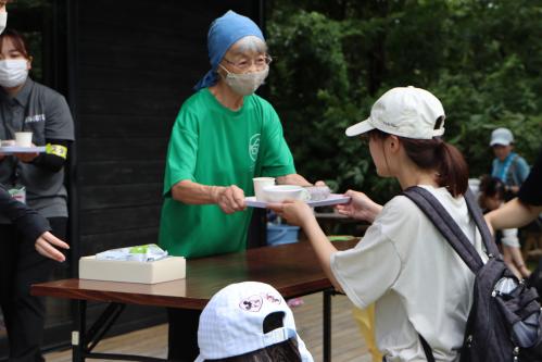 そうめん手渡し