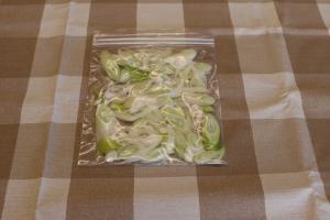 冷凍保存した長ねぎ