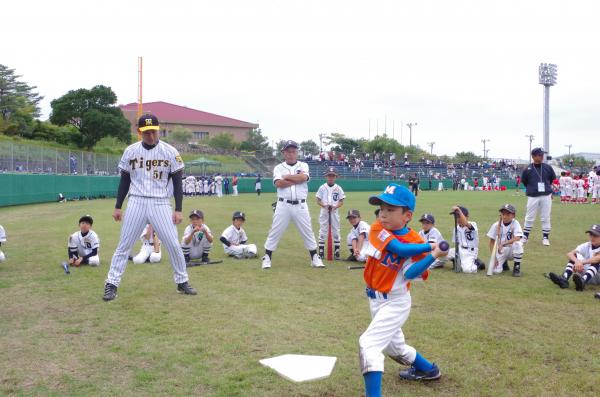野球教室桜井選手