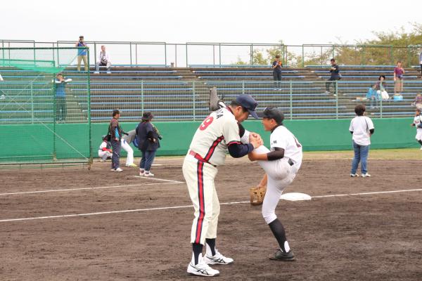 野球教室村田選手