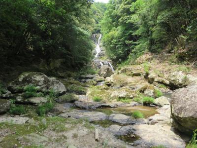 岩瀧寺の滝　新緑の季節